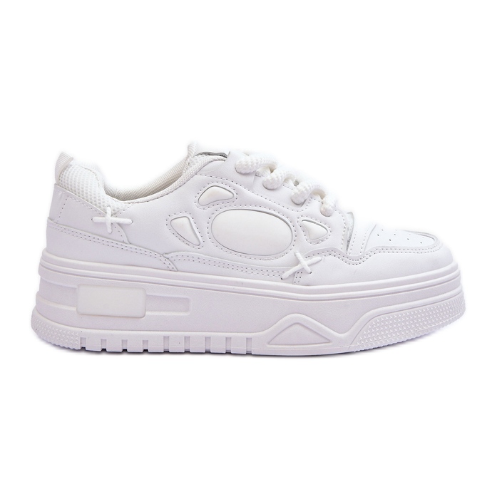 PG1 Tênis feminino plataforma branco Finos