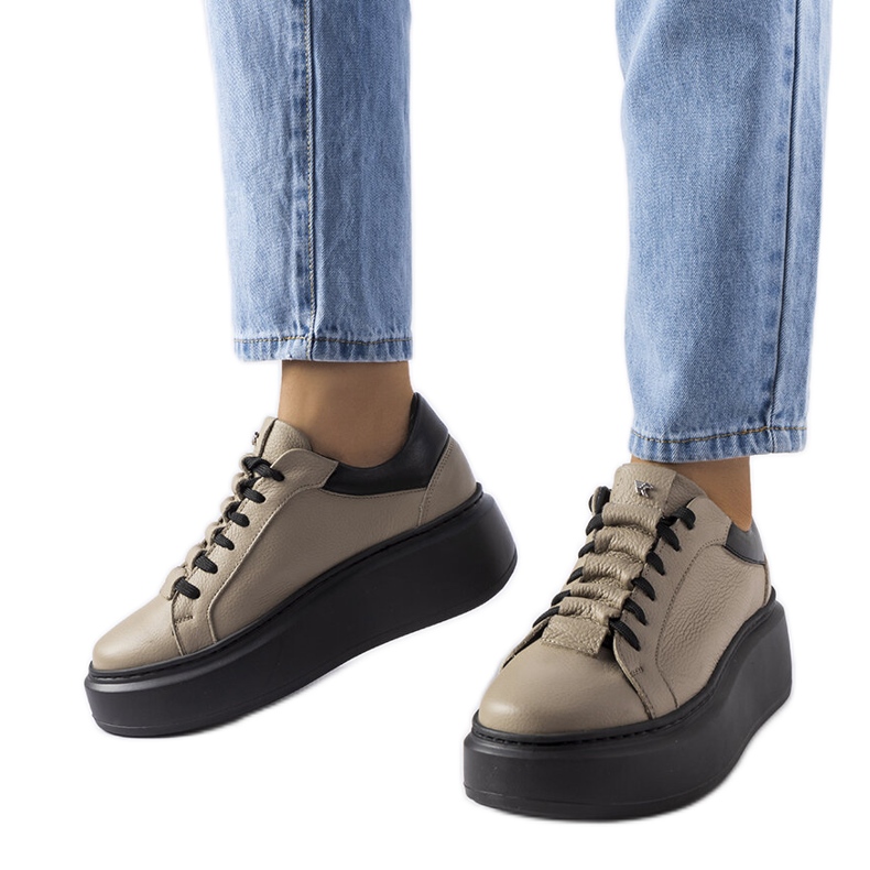 Brogues bege LS5379 Taupe