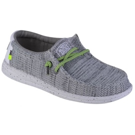 Sapatos Hey Dude Wally Youth Sox Jr 40049-1KA cinza