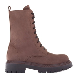 Marco Shoes Botas de couro Marco marrom