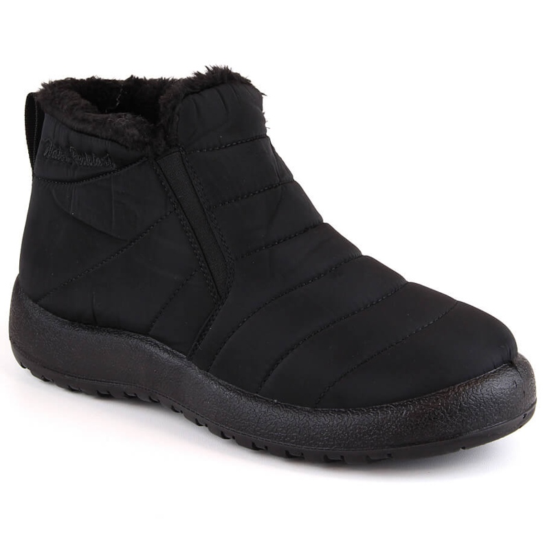 Botas de neve impermeáveis ​​femininas com elásticos pretos News 3193