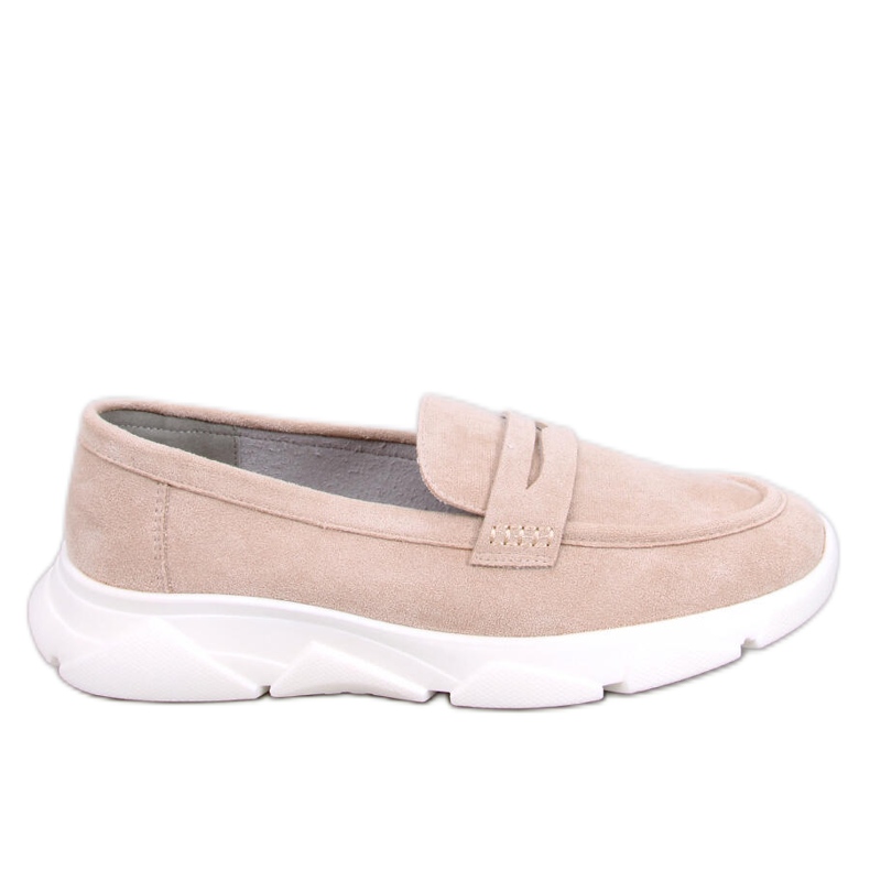 Mocassins com sola esportiva da Hicks Beige bege