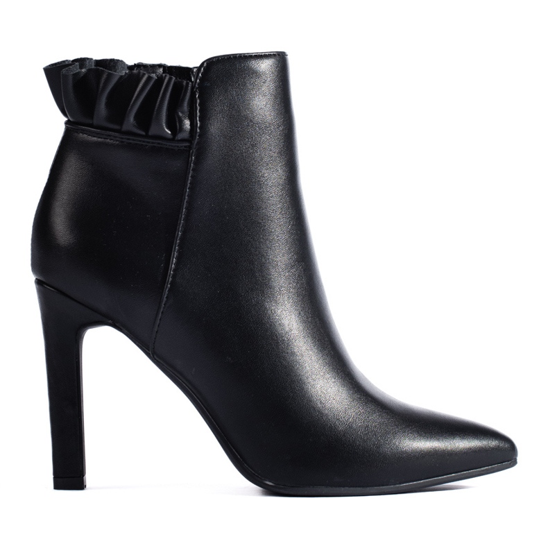 Botas femininas pretas de salto alto Shelovet preto