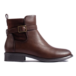 Botas femininas clássicas Shelovet marrons marrom