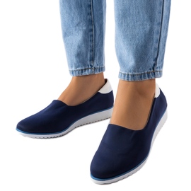 Tênis elástico azul marinho da Alfonsi