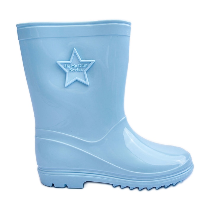 PG3 Wellingtons de borracha infantil azul claro Malvi