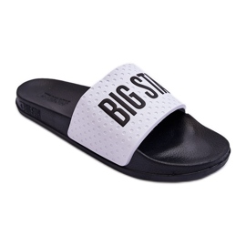 Chinelos Masculino Big Star MM174320 Branco e Preto