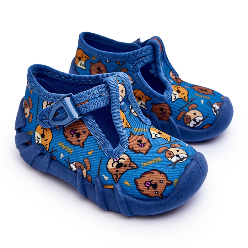 BEFADO S.A. Befado Animals Chinelos Sapatos 110P478 Azul