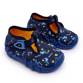 BEFADO S.A. Chinelos masculinos Befado 110P477 azul marinho