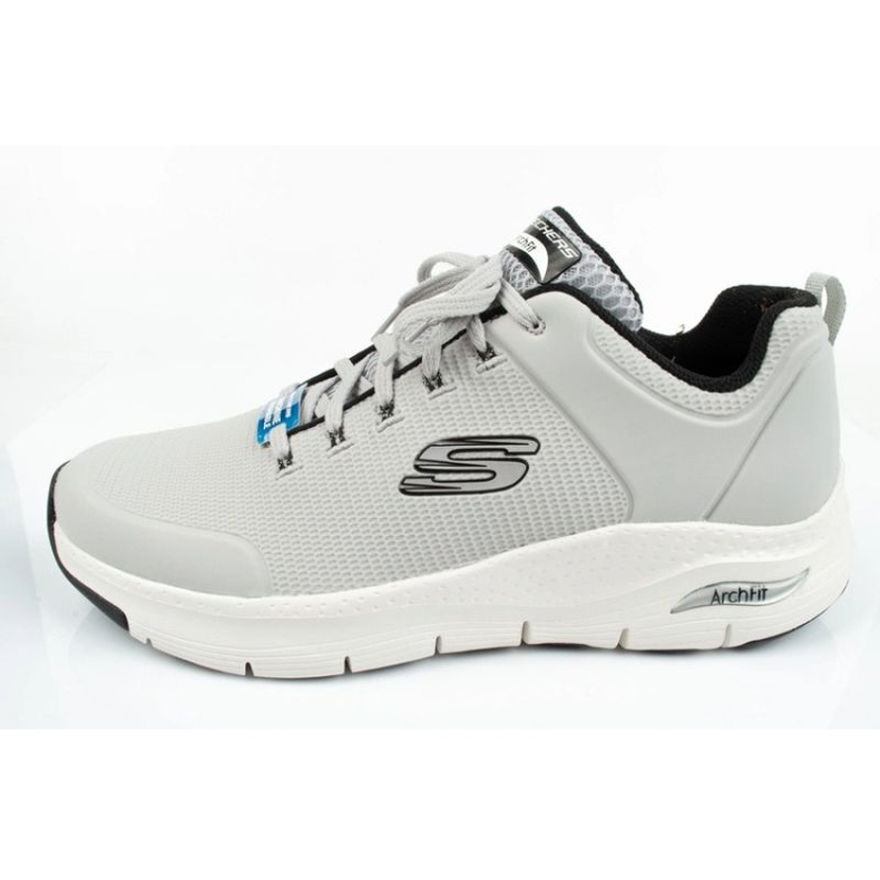 Sapatos esportivos masculinos Skechers Arch Fit 232200-lgbk cinza