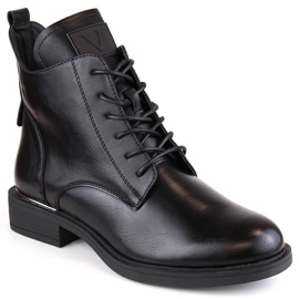 Botas femininas pretas com isolamento de salto baixo Vinceza 58167 preto Botas femininas pretas com isolamento de salto baixo Vinceza 58167 preto