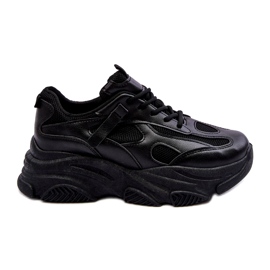 PA1 Tênis Chunky Platform Feminino Preto Agnenia