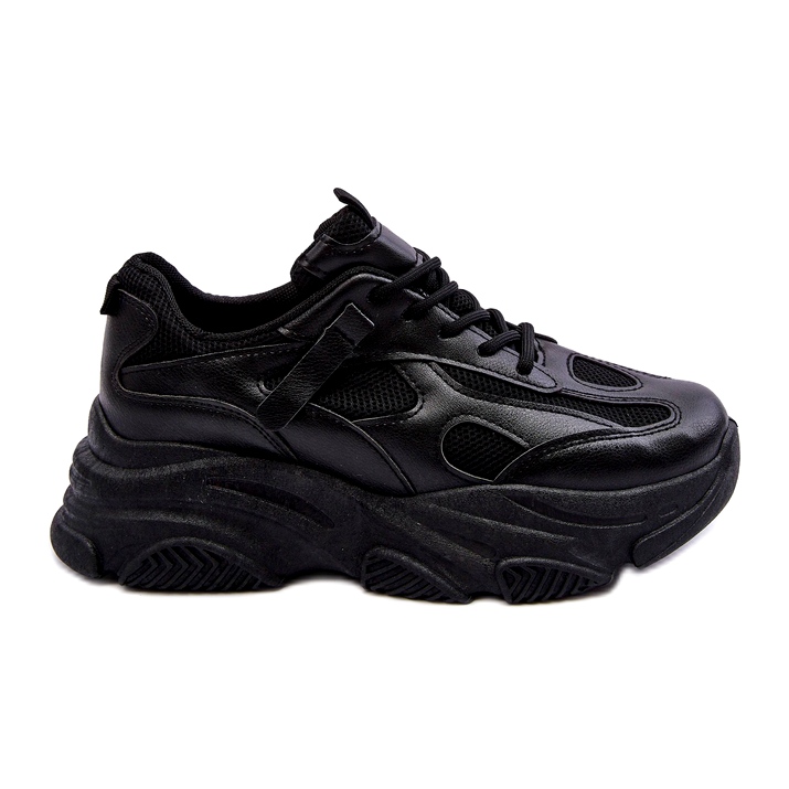 PA1 Tênis Chunky Platform Feminino Preto Agnenia