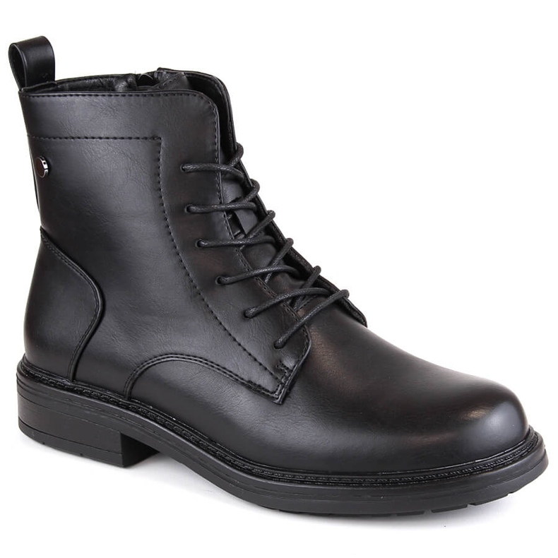 Botas pretas clássicas femininas com isolamento de Sergio Leone BT590 preto