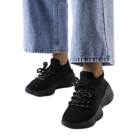 Calçado desportivo Lavallée em tecido preto Calçado desportivo Lavallée em tecido preto