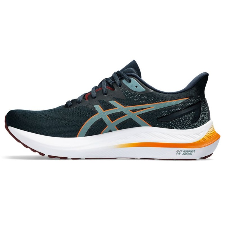 Tênis de corrida Asics GT-2000 12 M 1011B691 401 Azul Francês verde Tênis de corrida Asics GT-2000 12 M 1011B691 401 Azul Francês verde