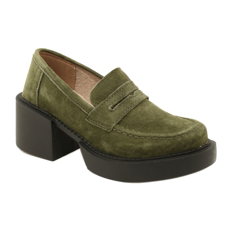 Mocassins de camurça da moda Filippo DP4685/23 KH verde