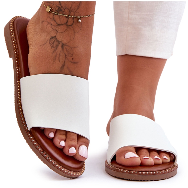 Sandálias Femininas Clássicas Branco Afrodite