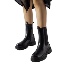 Botins pretos maciços Delebio