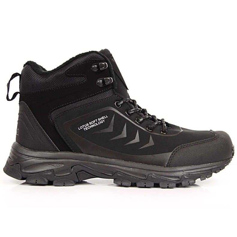 Sapatos de trekking pretos masculinos McBraun 1403