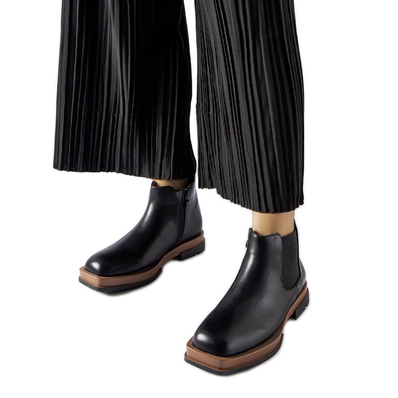 Botas baixas pretas Tarquinia preto