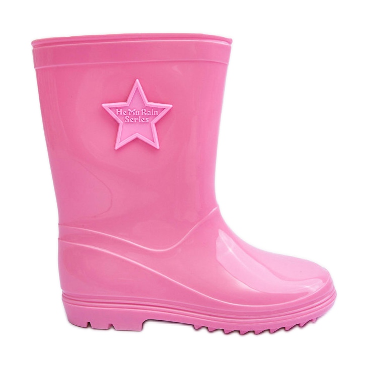 PG3 Wellingtons de borracha infantil rosa Malvi