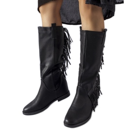 Botas de cunha pretas Giorgia preto Botas de cunha pretas Giorgia preto