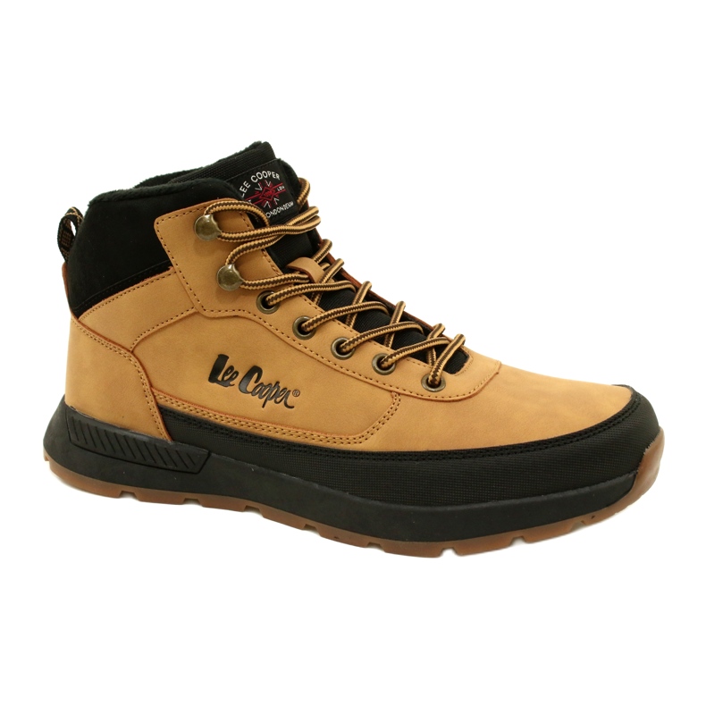 Botas masculinas de caminhada de inverno Lee Cooper LCJ-23-31-3047M Camel amarelo