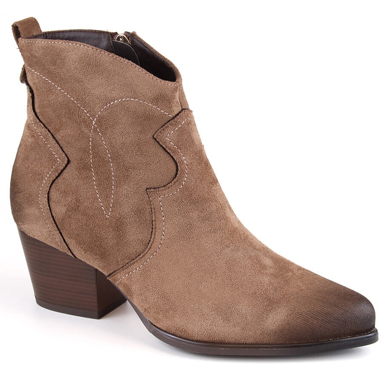 Botas de cowboy com isolamento feminino marrom Potocki SZ12186 castanho