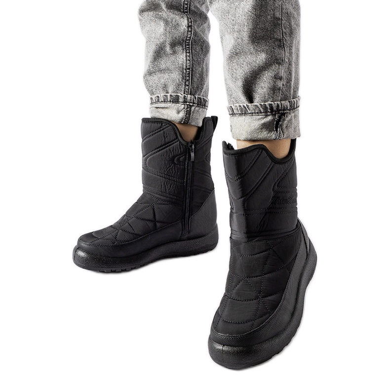 Botas de neve femininas negras Debra preto
