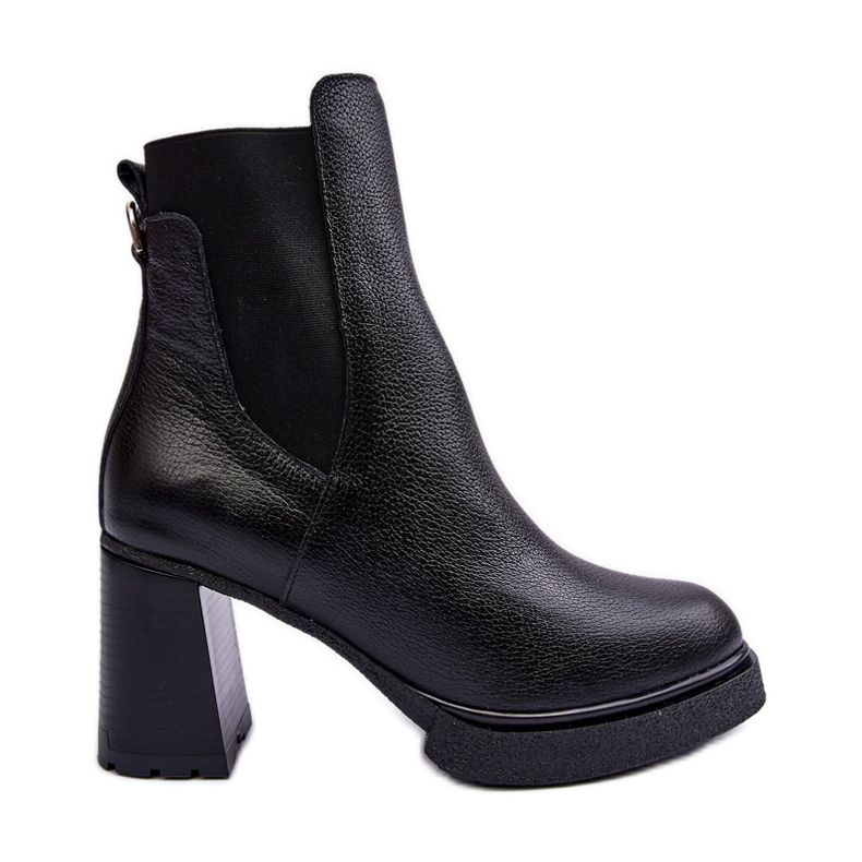 Lemar Liresa Botins de couro preto