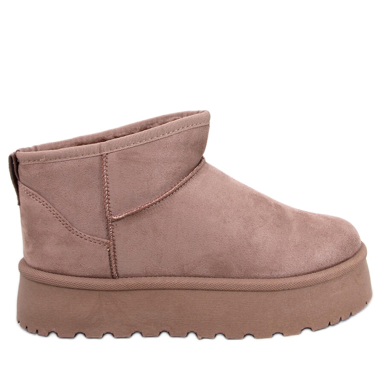 Botas curtas de neve com plataforma Solnis Khaki bege Botas curtas de neve com plataforma Solnis Khaki bege