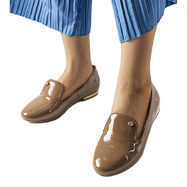 Sapatos marrons envernizados Lang marrom