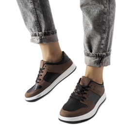 Inna Tênis Jacqueline marrom e preto