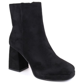 Botins de camurça Jezzi W JEZ411A, preto Botins de camurça Jezzi W JEZ411A, preto