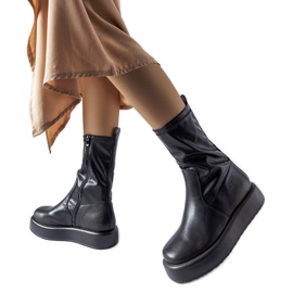 Botins plataforma Shadid pretos