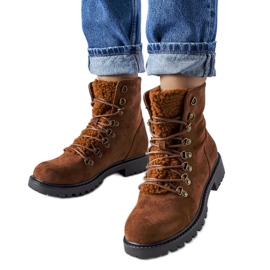 Botins de camurça ecológica castanhos Hayed