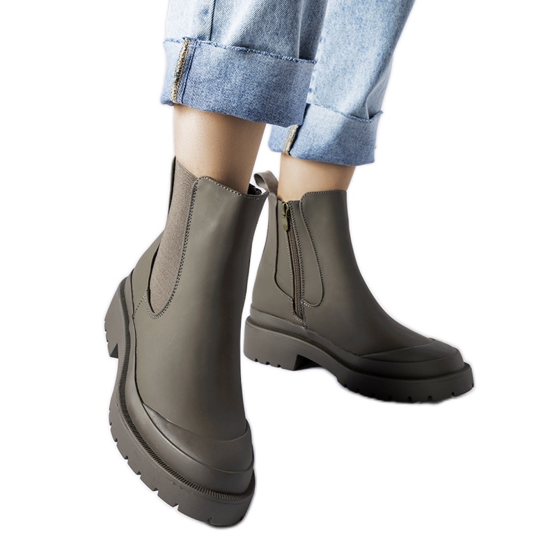 Botas femininas verdes da Detis