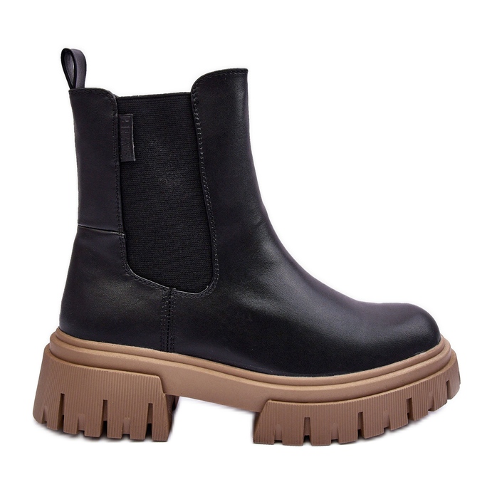 Botas Chelsea maciças isoladas Big Star MM274606 Preto