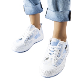 Inna Tênis rosa com abrasões da Safiy