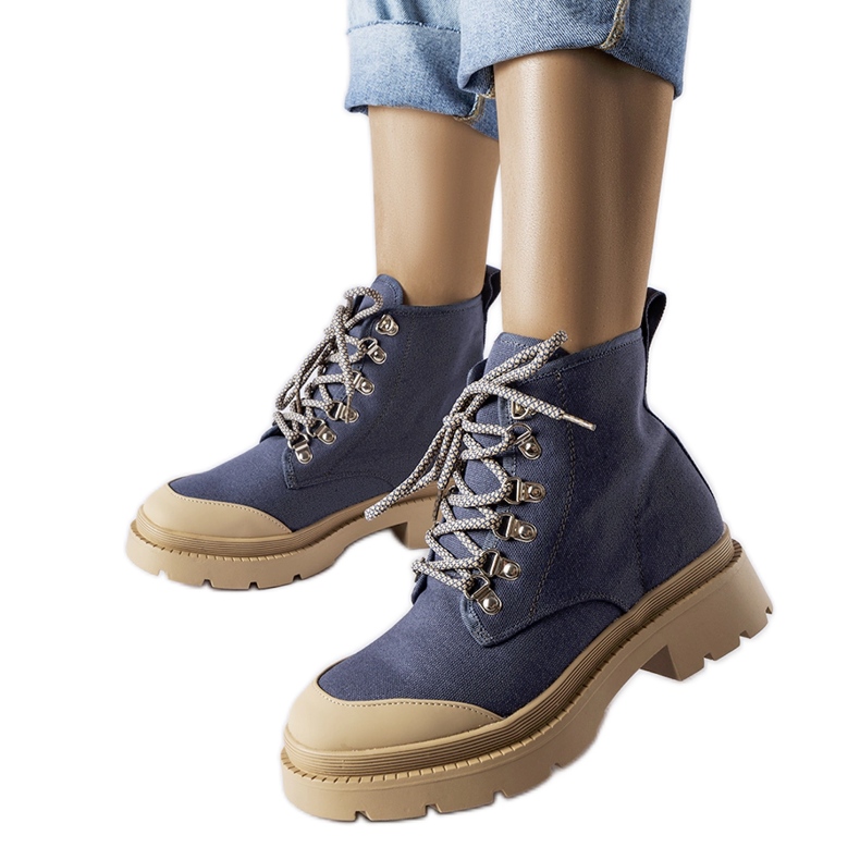 Botas jeans femininas Alicudi azul