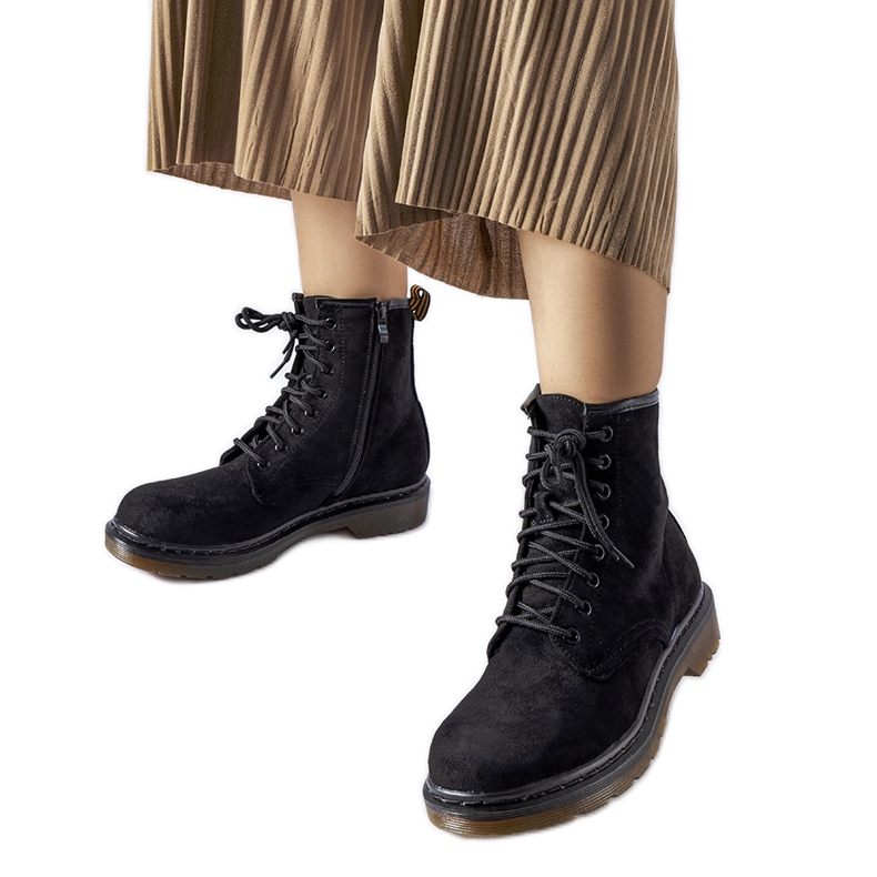 Trabalhadores negros de camurça ecológica de Alfred preto