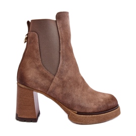 Botins em camurça castanho Lemar Liresa marrom