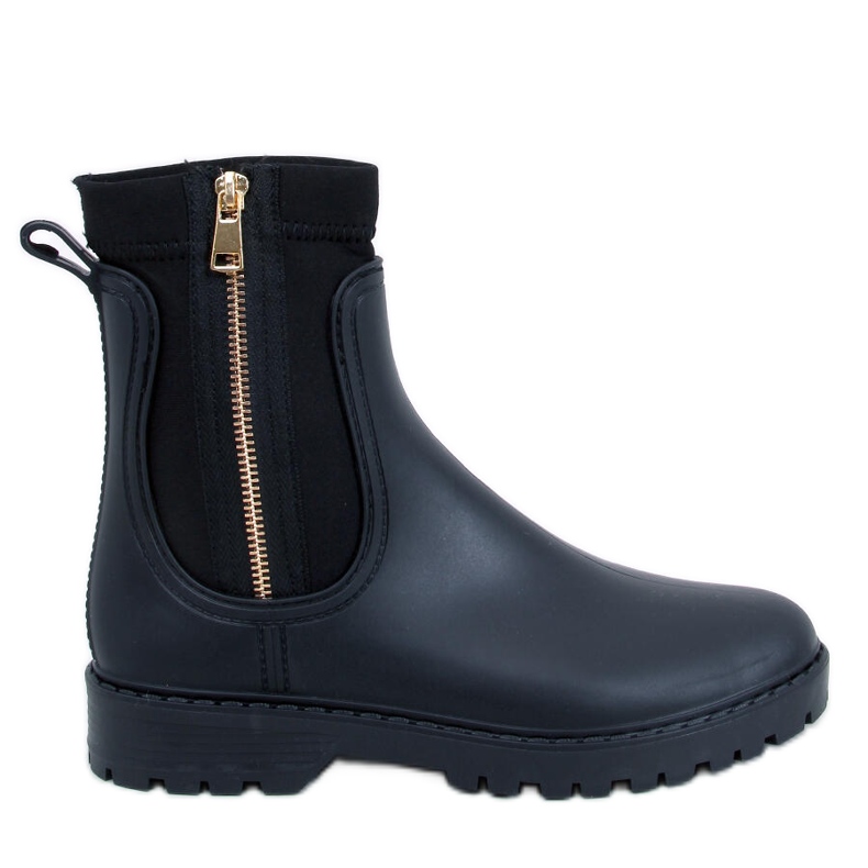 Botas Chelsea femininas abaixo pretas preto