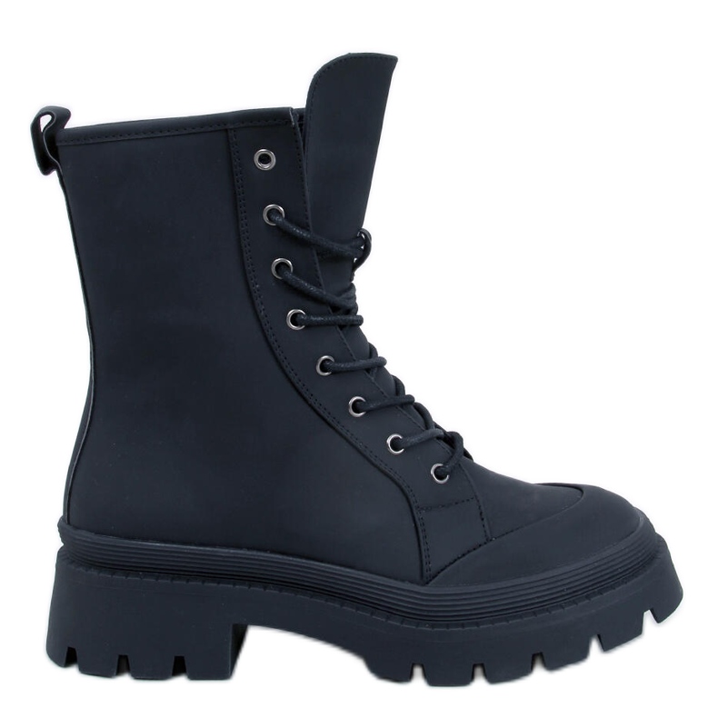 Parsons Botas de trabalho pretas com cadarço preto Parsons Botas de trabalho pretas com cadarço preto