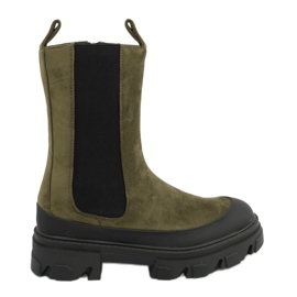 Botas Chelsea de cano alto Telma Green verde