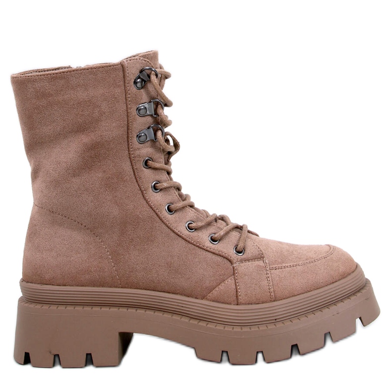 Botins com cadarço Hagg Taupe bege