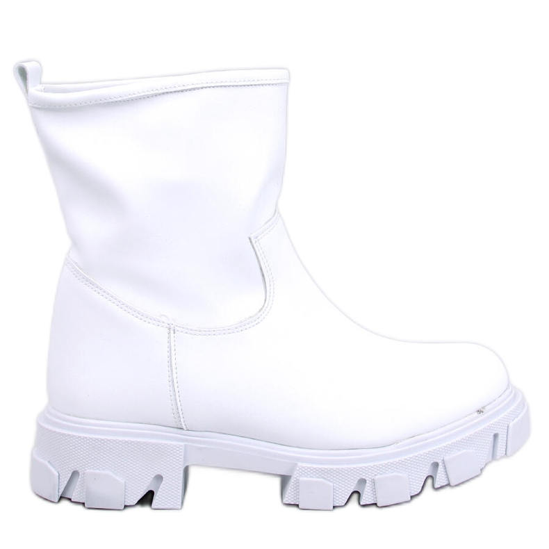 Grants Botas Bianco com sola grossa branco
