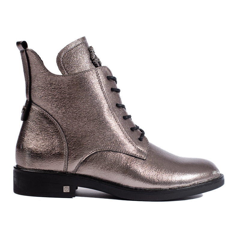 W. Potocki Botas rasteiras prateadas Potocki castanho