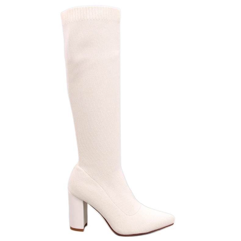 Elisha Botas elásticas de salto alto bege